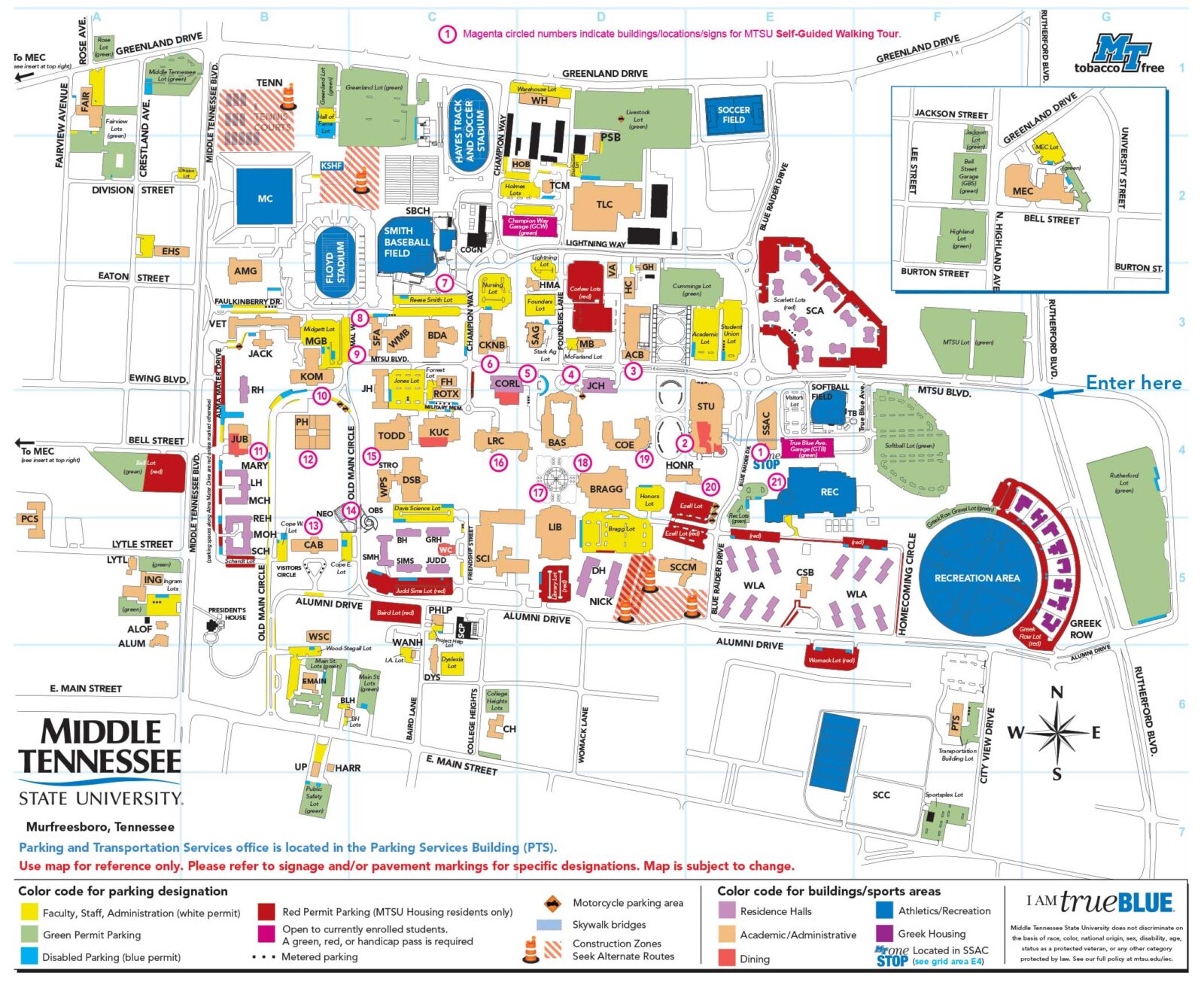 Tennessee State University Campus Map